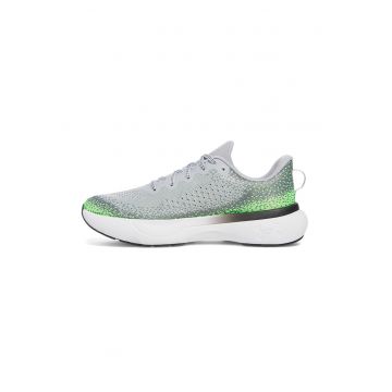 Pantofi Infinite din tricot pentru alergare Infinite - Gri deschis/Negru stins/Verde lime