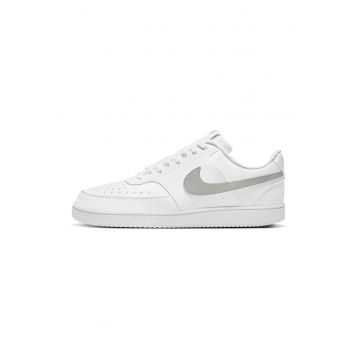 Pantofi sport de piele ecologica Court Vision Low Next Nature - Alb/Gri