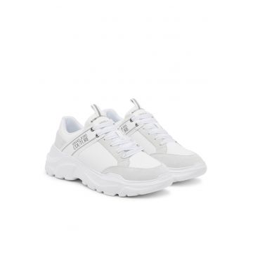 Tenisi albi  din piele ecologică - Alb