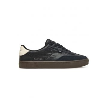 Tenisi unisex  negru - piele naturala