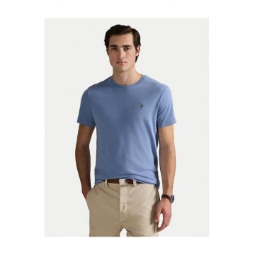 Tricou barbat -  albastru deschis - din bumbac