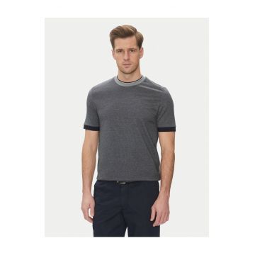 Tricou barbat  gri/bleumarin - bumbac