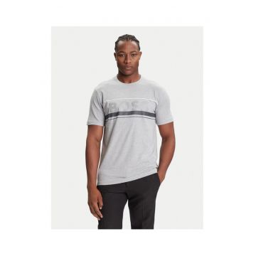 Tricou barbat  gri/negru - bumbac