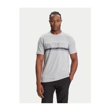 Tricou barbat  gri/negru - bumbac