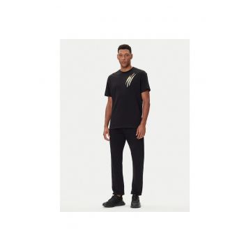 Tricou barbat -  negru - bumbac