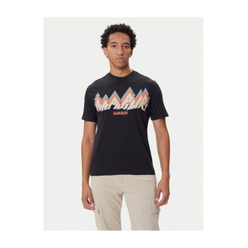 Tricou barbatesc  negru - bumbac