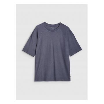 Tricou barbatesti -  supradimensionat - gri - bumbac-modal