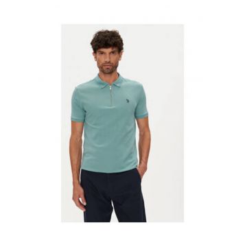 Tricou barbati -  verde - bumbac si poliester -