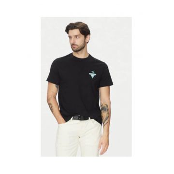 Tricou clasic cu decolteu rotund - Negru