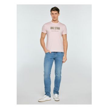 Tricou cu decolteu la baza gatului si imprimeu logo