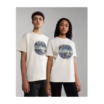 Tricou unisex din bumbac cu imprimeu grafic Daule -