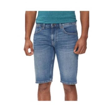 Blugi scurti barbati -  bumbac/elastan - albastru -