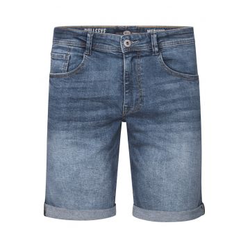 Blugi scurti barbati -  bumbac/elastdwqan - albastru - Albastru