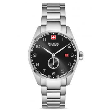 Ceas barbati  Lynx - 30m rezistent la apa - curea din piele - negru