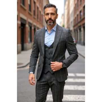 Costum barbati slim fit + Vestagri 792 P19-2.2