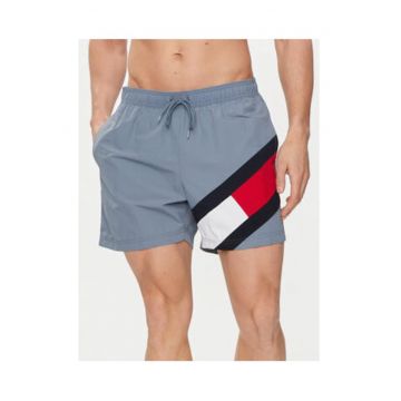 Costum de baie barbati -  gri - nailon reciclat -