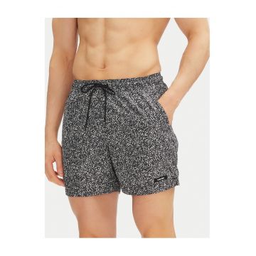 Costum de baie barbati -  Negru/Alb