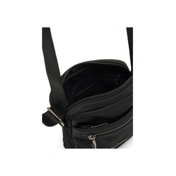 Geanta barbati -  neagra - din material sintetic
