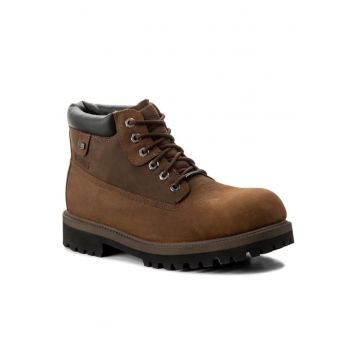 Ghete barbati  Piele naturala/Piele nabuc - Maro