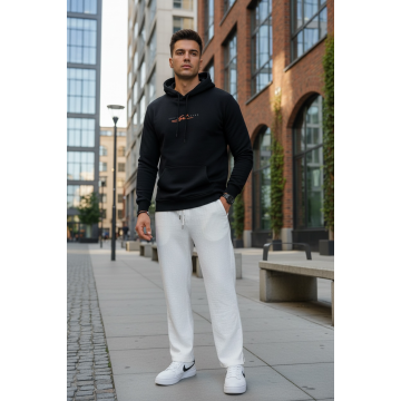 Hanorac barbati slim fit negru b2728