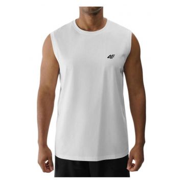 Maiou barbati  alb - bumbac - croiala regulata - decolteu rotund -