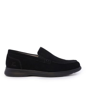Mocasini bărbați Luca di Gioia negri din piele întoarsă   2931BM1115VN