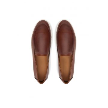 Mocasini barbati -  piele naturala - maro