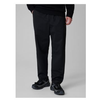Pantaloni barbati -  casual - elastic in talie - negru - poliester