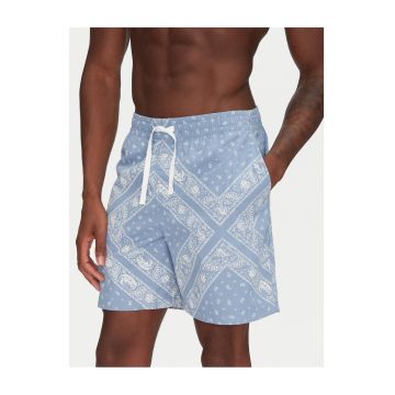 Pantaloni scurti barbati  albastru deschis - bumbac