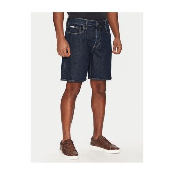 Pantaloni scurti barbati -  denim - albastru inchis -