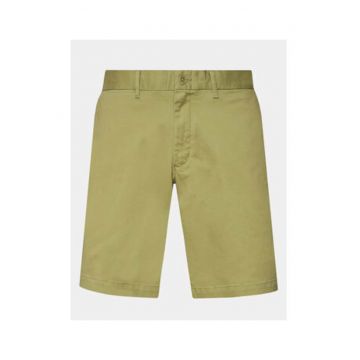Pantaloni scurti Barbati -  Verde - 50% bumbac organic - 47% bumbac - 3% elastan -