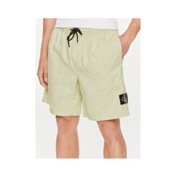 Pantaloni scurti barbati -  verde - bumbac -