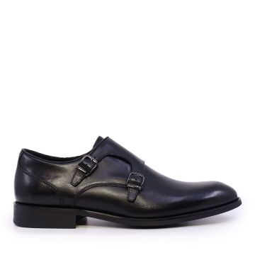 Pantofi tip Monk bărbați Luca di Gioia negri din piele naturală 2931BP0911N