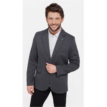 Sacou barbati cu buzunare cu clapa  JB-Anton - Regular Fit - Grafit - Gri grafit