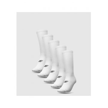Sosete barbati -  5 perechi - alb - Alb