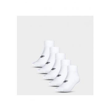 Sosete barbati -  set 5 perechi - bumbac alb -