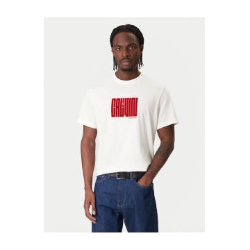 Tricou alb  pentru barbati - Alb