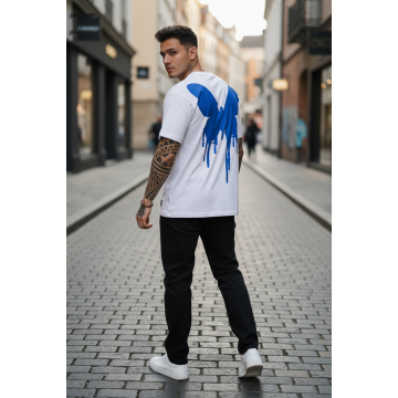 Tricou barbati  alb  premium 11817