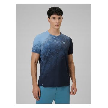 Tricou barbati  albastru - uscare rapida - imprimeu