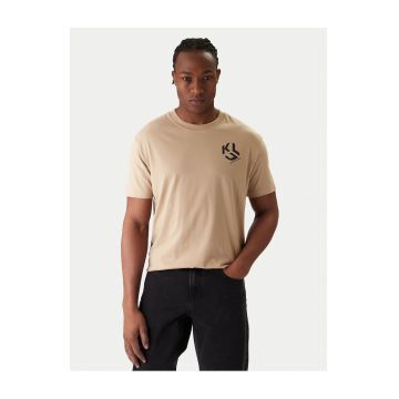 Tricou barbati  bej - bumbac