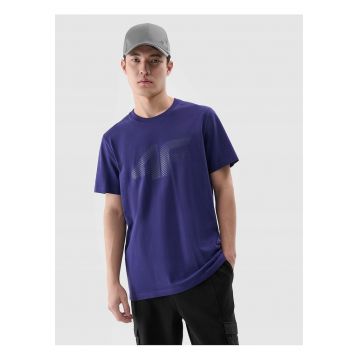 Tricou barbati  imprimeu - bleumarin - bumbac