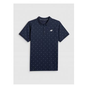 Tricou barbati -  polo bumbac - confortabil - Bleumarin