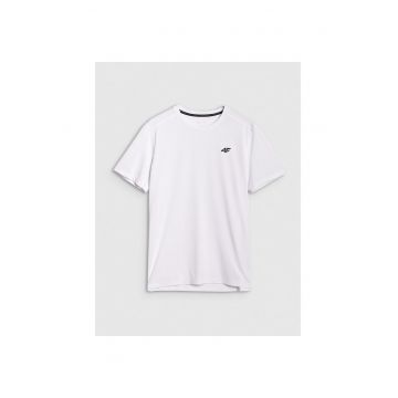 Tricou sportiv barbati  uscare rapida - elastic - alb - material sintetic