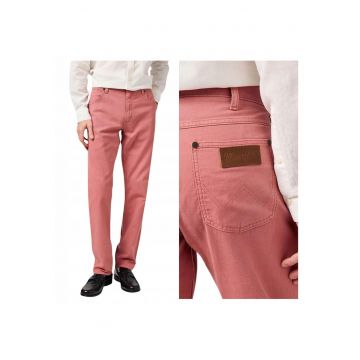 Blugi Barbati -  Greensboro - Straight Fit - 5 Buzunare - Talie Joasa - Fermoar - Bumbac - W34-L32 - Roz