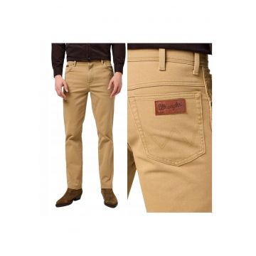 Blugi Barbati -  Texas - Straight Fit - 5 Buzunare - Talie Medie - Fermoar - Bumbac - W34-L34 - Bej