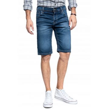 Blugi scurti barbati -  Albastru - Bumbac -