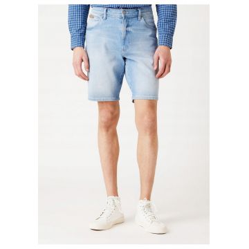 Blugi scurti barbati W11CZH280 -  Bumbac - Albastru deschis -