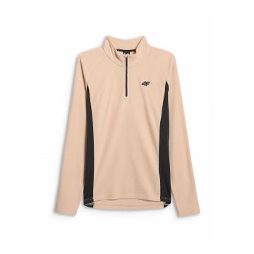 Bluza termica  fleece - bej - tehnologie 4FWarm - croiala slim - pentru barbati
