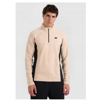 Bluza termica  fleece - bej - tehnologie 4FWarm - croiala slim - pentru barbati