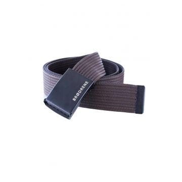 Curea barbati -  Material textil - Maro/Negru
